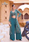Zubeda By Mittoo Roman Silk Best Indo Wastern Readymade Suits Wholesale Shop In Surat